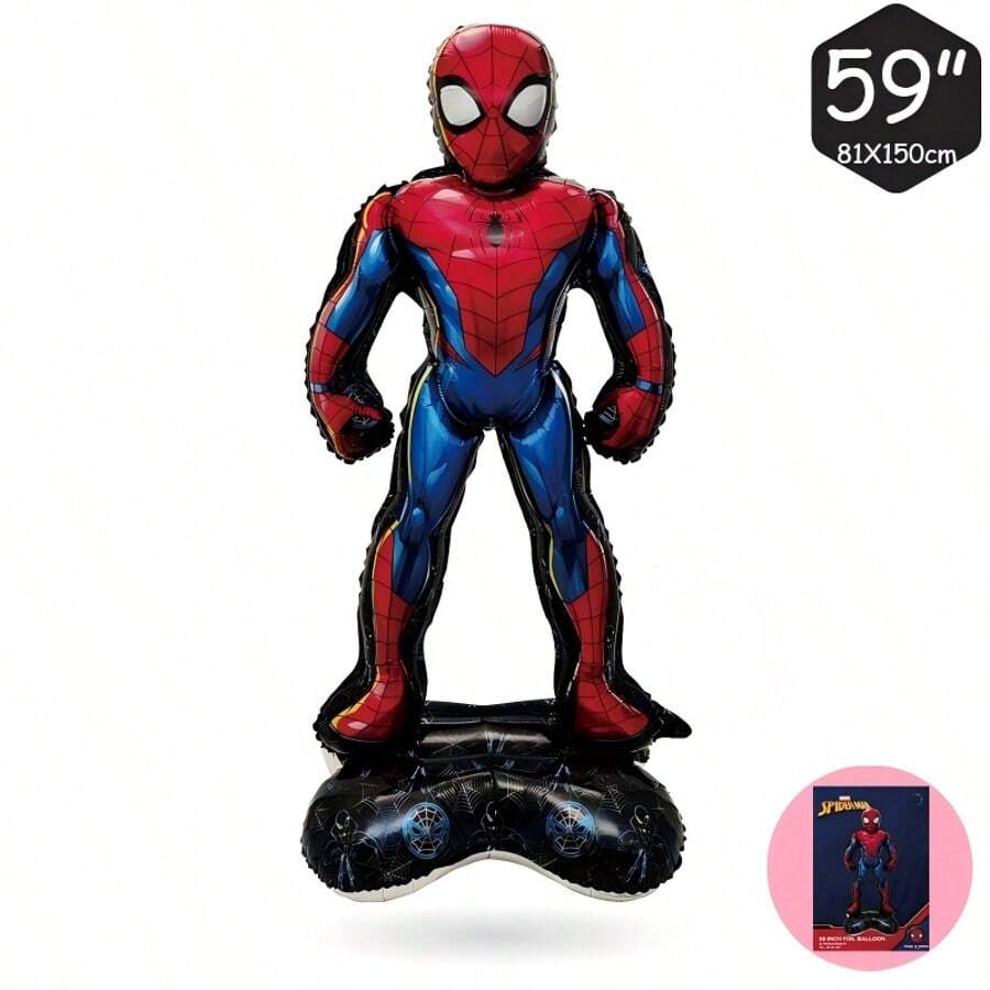 1pc 150cm Tall 3D Foil Balloon, Suitable For Birthday Party, Superhero Theme Party And Photography Props - View 1