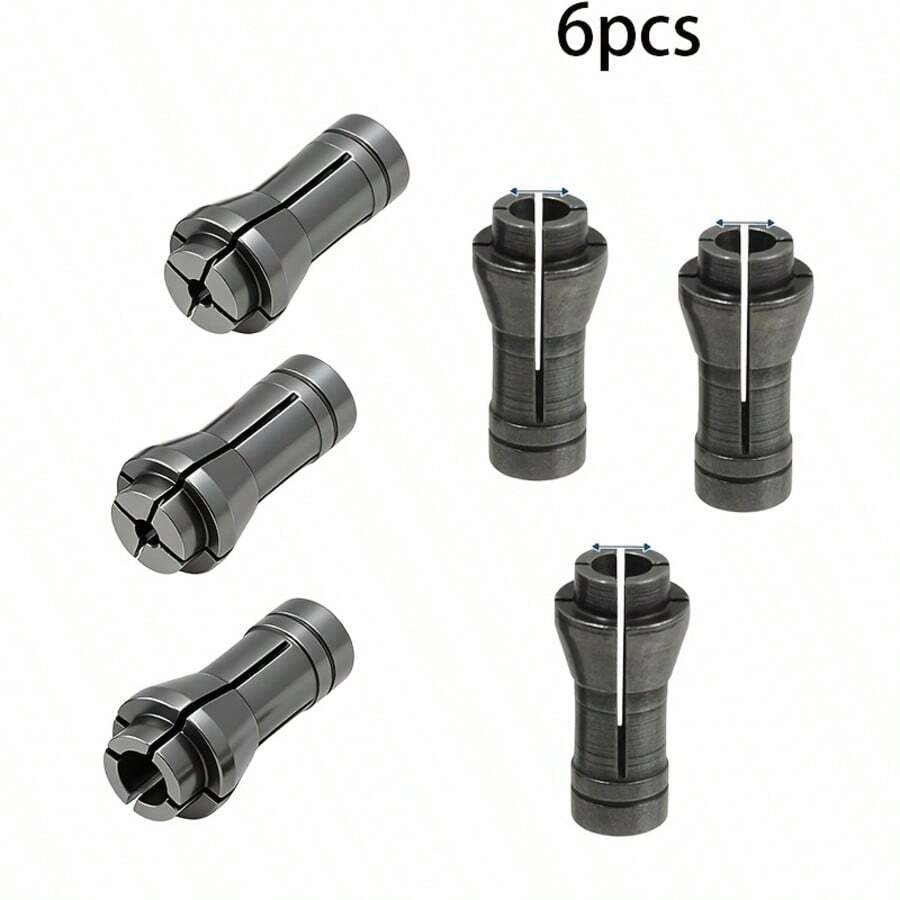 2/4/6件套磨床筒夹夹头套装,带手柄筒夹适配器,适用于磨床夹具筒夹配件和旋转工具 - A - 查看 1