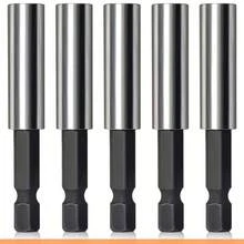 2/5pcs Magnetic Bit Holder Extension, Hex Shank Screwdriver Bit Adapter, Drill Bit Holder Sleeve, Suitable For Home Improvement And DIY Projects, Screwdriver Bit Set - One Size - View 4