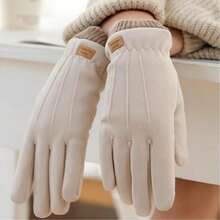 Women's Winter Touch Screen Gloves With Plush Lining – Elegance, Comfort, And Technology For Cold Weather - A-70 cor aleatória - 查看 9