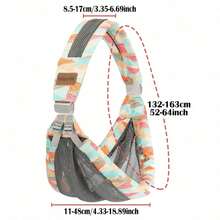 Baby Carrier For Newborns From Birth, On The Go Multifunctional, For Babies From 0 To 36 Months, Toddlers Up To 15 Kg - 幾何色彩 - 查看 2