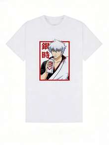 Camiseta de manga corta con cuello redondo suave y casual de verano para mujer, tops para salir, vintage, Gen Z, tops, curvas, ropa Y2K, algodón, Italia, Grecia, tops de mujer, tops bonitos, camisetas gráficas, conjuntos de primavera, estilo callejero americano, casual deportivo, estilo unisex, estilo casual urbano, casual, jersey, camisetas holgadas, ropa de calle retro, estilo de los 90, estilo de los 2000, subcultura, estilo europeo, tops negros, tops blancos, conjuntos de fiesta de los 90. Negro - Blanco - Ver 5
