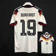 2026 Germany Home Soccer Jersey, Sweat Wicking Lightweight Sports Football Uniform For Fans - Home#19BURKARDT - View 3