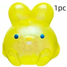 1 Pack Slow Rising Bunny Stress Balls, Soft Squeeze Toys For Anxiety Relief, Sensory Play, ADHD, Cute Kawaii Rabbit Squishies For Classroom Prizes & Birthday Gifts,Soft Puffy Aesthetic Squeeze Balls For Room Decor, Slime Charms & DIY Crafts - Multicolor - View 11