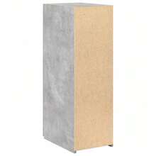Credenza Grigio Cemento 30x42,5x93 cm in Legno Multistrato - Grigio - Visualizzare 4