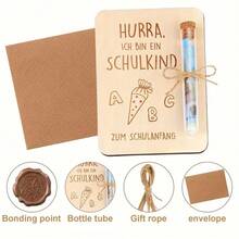 Creative Wooden Greeting Card, Suitable As Back-To-School Season Gift For Both Men And Women, Commemorative Gift For New Academic Year - A - View 5