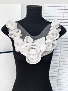 8种颜色可选,新款3D褶皱大胸针,可用作服装配饰、DIY服装装饰、婚纱、舞裙配饰、刺绣用品 - A - 查看 4