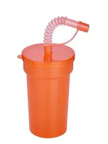 Bộ 6/8 chai nước có ống hút mềm dẻo 380ml/13oz kèm nắp chống rò rỉ - Chai nước nhựa tái sử dụng tiện lợi cho du lịch và sử dụng tại nhà. - màu sắc - Xem 18