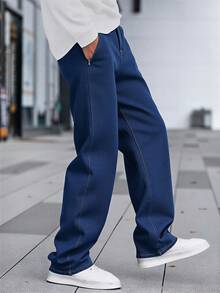 Noli Baggy Jeans Men's Casual Style With Wide Cut And Superior Quality Denim Fabric, Bag, Balloon - 黑色氣球 - 查看 4