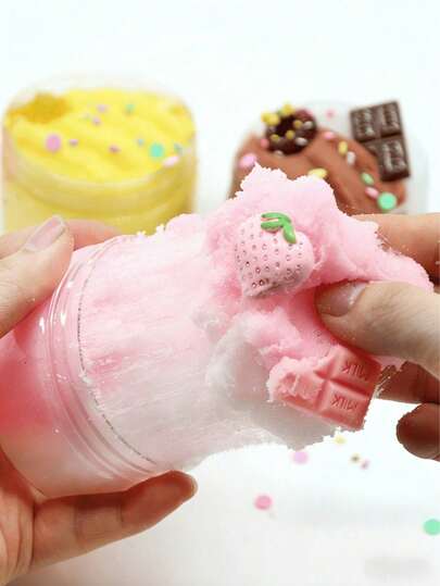 Super Light Clay Children's Toys, Kids Handmade Intelligent Toys, Colored Clay, Lollipop & Ice Cream Scented Cute Pendant Party Favors, Premium Packaging, High-Quality Foam Slime Gel, Expandable, Anti-Pressure, Non-Sticky Ultra Soft Crystal Clay Set