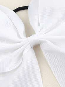 1/2pcs Colorful Sequin Cheer Pom Pom Elastic Hair Band, Rhinestone Decorated Ponytail Holder For Girls, Teens, Cheerleaders - White - View 2