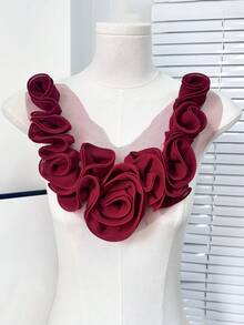 8种颜色可选,新款3D褶皱大胸针,可用作服装配饰、DIY服装装饰、婚纱、舞裙配饰、刺绣用品 - A - 查看 11