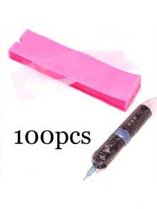 100pcs Tattoo Pen Sleeves, Disposable Tattoo Pen Sleeves Bags, Cleaning Isolation Tattoo Pen Power Cord, Tattoo Kit Tattoo Supplies, Tattoo Machine Gun Accessories - View 9