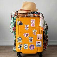 50pcs Feminism Stickers Retro Ins 2D Fantasy Sun Ins Y2K Downtown Aesthetic Stickers Gifts Humorous And Funny Stickers 80S 90s Anime Stickers For Scrapbook Supplies Envelope, Water Bottle, Computer, Laptop, Phone, Luggage, Notebook, Fridge,Festival Party,Christmas Decoration New Year Winter - 50pcs - View 11