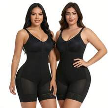 ZZL  Colombianas Shapewear For Women Tummy Control Butt Lifter Shaper With Zipper Crotch Detachable Shoulder Strap Summervibes - màu đen - Xem 11
