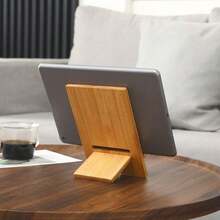 2pcs Bamboo Desktop Phone Holder - Suitable For All Smartphones, Ideal For Office Organization And Charging Station, Adjustable Design, Work Space Accessory, Compact Storage Solution, Minimalist Style, Material, Essential For Tech Enthusiasts And Remote Workers, Fashionable Accessory, Modern Storage, Durable Wood, Lightweight Design - A - View 8