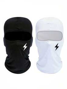 Musion 1 buah/2 buah Masker Wajah Hangat Motif Petir, Elastis Menutupi Seluruh Wajah, Pelindung Leher Tahan Angin dan Bernapas, Cocok untuk Pakaian Jalanan, Bersepeda, Olahraga Luar Ruangan - MultiWarna - View 16