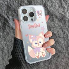 Ốp điện thoại TPU màu trắng dành cho nữ, thiết kế hình Rena Belle của Disney - tinh tế, thanh lịch, sáng tạo, cao cấp, bề mặt mờ, cầm nắm thoải mái, hình hoạt hình và hấp dẫn - phù hợp với các dòng điện thoại iPhone 17/17 Pro/17 Pro Max/Air/16/15/14/13/12 PRO & PRO Max. - Màu bạc trắng - Xem 8