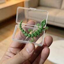 3D打印迷你蜥蜴玩具模型，适合作为教育机构学生的奖励礼物 - 彩色 - 查看 4