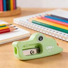 Bộ 2 gọt bút chì cầm tay, gọt bút chì hình cá sấu dễ thương hai lỗ kèm hộp đựng vụn bút chì, đồ dùng văn phòng phẩm. - Nhiều màu - Xem 9