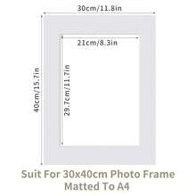 1pc 30x40cm Solid Wood Photo Frame, A4/A3 Oak Wood Photo Frame, White Photo Frame, Elegant Minimalist Style White Rectangular Exquisite Craft Decorative Photo Frame, Suitable For Birthday Gifts, Housewarming, Wedding Anniversary, Home Decor - Solid Wood Photo Frame - View 15