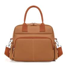 1pc Solid Color Minimalist Maternity Bag, Shoulder Crossbody Diaper Bag, Multi-Functional Fashion Storage Bag, Lightweight Travel Bag For Pregnant Women - Multicolor - View 15