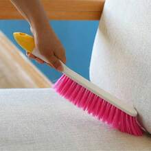 1pc Multi-Color Handheld Soft Bristle Duster Brush, Non-Slip Handle Portable Cleaning Brush, Suitable For Bedding, Sofa, Clothes, Carpet, Furniture And Indoor Cleaning - Candy-colored Cleaning Brush - View 5