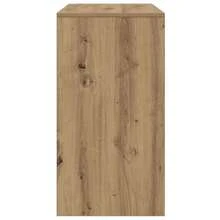vidaXL Table console chêne artisanal 89x41x76,5 cm bois d'ingénierie - Tabac - Voir 6