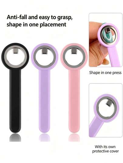 1 chiếc vòng từ tính cải tiến, tay cầm silicon, dụng cụ tạo móng mắt mèo rỗng trong 3 giây: Thích hợp cho người mới bắt đầu, vòng từ tính mạnh mẽ dễ dàng tạo hiệu ứng móng mắt mèo rỗng đen, tuyệt vời cho quà tặng và quà lưu niệm dịp lễ.