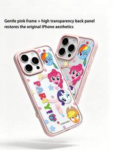 Hasbro MY LITTLE PONY Ốp lưng điện thoại sạc không dây từ tính chính hãng, tương thích với GALAXY S23, GALAXY S24, GALAXY S25, Apple iPhone 17, 17 Air, 17 Pro, 17 Pro Max, 11, 12, 13, 14, 15, 16 Pro, 16 Pro Max, 14 Plus, 15 Plus, 16 Plus, 15 Pro Max, 16 Pro, 16 Pro Max, XR, XS Max, X - Hồng - Xem 3