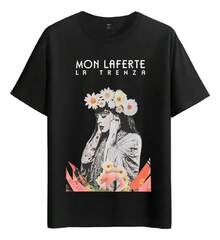 Tshirt Muscle Freaks Mon Laferte Floral Style - Black - View 6