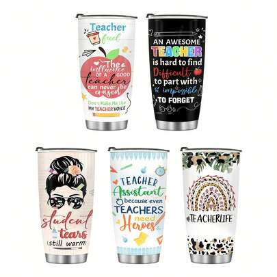 1 cốc giữ nhiệt 20oz dành cho giáo viên - Cốc cà phê cách nhiệt bằng thép không gỉ - Quà tặng Ngày Nhà giáo/Giáng sinh/Sinh nhật/Ngày lễ tình nhân/Quà tặng tựu trường cho giáo viên