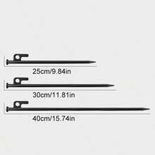10pcs Heavy Duty Metal Tent Stakes, Steel Tent Pegs, Suitable For Camping, Garden, Hiking - Multicolor - View 2