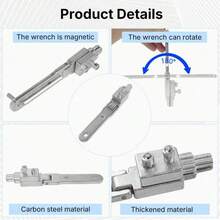 Nuevo extractor de tornillo roto de válvula de grifo ajustable, herramienta de extracción de tornillo roto para tuberías de 1/2" y 3/4" - Nuevo removedor de cables rotos - Ver 5