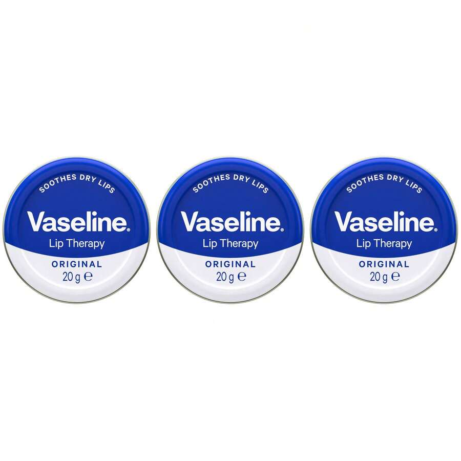 Vaseline Original Lip Therapy, Soothes Dry Lips, 20g - 3 件裝 - 查看 1