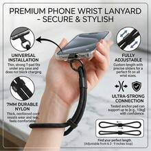Phone Wrist Strap Lanyard, Adjustable Hand Strap With Strong Patch, Anti Drop Phone Carry Rope For Smartphone, Durable Polyester Wrist Lanyard For Keys Bags, Portable Anti Lost Strap For Travel Outdoor Daily Use, Phone Accessories - Multicolor - View 3