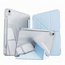 Ốp bảo vệ máy tính bảng Pad 2, kiểu dáng thời trang, hình chữ Y thông minh có chân đế gập, mặt lưng acrylic trong suốt cao cấp, dễ dàng tự lắp ráp, chất liệu da PU cao cấp, chức năng tự động tắt/mở màn hình, tương thích với máy tính bảng Redmi Pad SE 11 inch 2023, Matepad SE 11 inch/Matepad 11.5S"/2025 Matepad 11.5, ốp lưng Matepad tối giản và phong cách. - Trong sáng - Xem 21