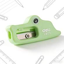 Bộ 2 gọt bút chì cầm tay, gọt bút chì hình cá sấu dễ thương hai lỗ kèm hộp đựng vụn bút chì, đồ dùng văn phòng phẩm. - Nhiều màu - Xem 6