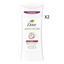 Dove Advanced Care 72 Hour Antiperspirant Deodorant Caring Coconut 2.6oz / 74g 2 Pack - Quả dừa ân cần - Xem 2