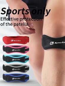 1pc Adjustable Patellar Tendon Knee Strap, Suitable For Running, Hiking, Basketball, Fitness And Other Sports - Multicolor - View 2