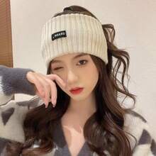 1/2/3/4pcs Set, Showcase Autumn/Winter Charm! This Knitted Headband Hat Is Soft, Skin-Friendly, Warm And Breathable, Easy To Match Various Styles. Wearing It Can Not Only Protect Your Forehead From The Cold, But Also Enhance The Overall Fashionable Look. It Is The Perfect Accessory For The Autumn/Winter Season, Combining Warmth And Style. - Coffee Brown - View 3