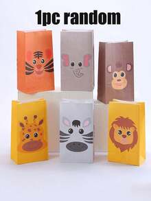 24 pièces/set Sacs cadeaux thème animal, incluant des motifs de lion, éléphant, singe, tigre et autres animaux. Convient pour les cadeaux de fête à thème, les cadeaux d'anniversaire, les cadeaux de mariage, les cadeaux de remise de diplôme, les cadeaux quotidiens, les cadeaux de enterrement de vie de garçon. Sacs d'emballage de cadeaux parfaits. - Multicolore - Voir 13