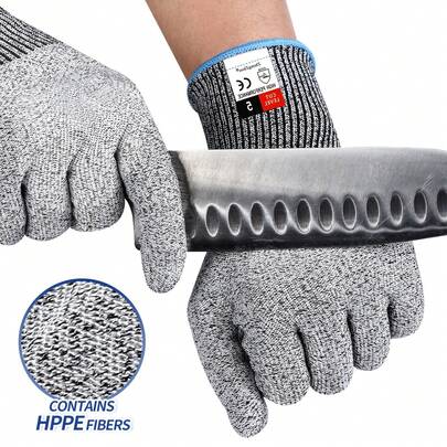 Outdoor Multi-Functional Protective Gloves, Strong Cut-Resistant High-Strength Fiber Material, Durable Anti-Tear, Wear-Resistant Breathable Safety Gloves