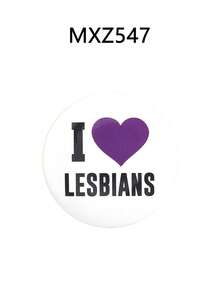 1枚/套 女同性恋LGBTQ骄傲主题锡制软徽章 彩虹标语 我爱女同性恋 我是女同性恋爱好者 鼓励女同性恋胸针徽章 - 彩色 - 查看 13