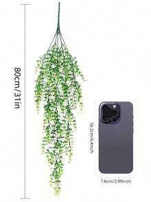 1/2 bó cây xanh nhân tạo mùa xuân/hè dài 31 inch, trang trí treo cửa trước, dây leo giả hoa trà trắng, thích hợp cho trang trí đám cưới, trang trí nhà cửa, thiết kế bó hoa cưới, treo tường trong nhà/ngoài trời, trang trí nhà hàng, sử dụng được quanh năm. - Nhiều màu - Xem 6