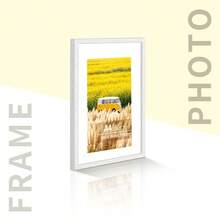 1pc 30x40cm Solid Wood Photo Frame, A4/A3 Oak Wood Photo Frame, White Photo Frame, Elegant Minimalist Style White Rectangular Exquisite Craft Decorative Photo Frame, Suitable For Birthday Gifts, Housewarming, Wedding Anniversary, Home Decor - Solid Wood Photo Frame - View 12