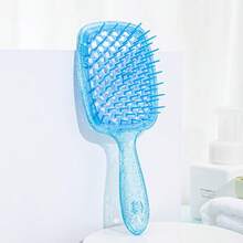 Peine hueco ligero, cepillo de masaje para el cuero cabelludo, cepillo para peinar el cabello, para desenredar el cabello, adecuado para todo tipo de cabello, suministros de salón & belleza, artículos de regreso a la escuela, esenciales de viaje & vacaciones, accesorios para el cabello, cepillo para bordes, cepillo para el cabello, herramientas para el cabello - Multicolor - Ver 10