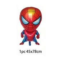 BUTTBILL SpongeBob SquarePants Toy Balloons - Super Spider Hero Foil Balloons In Red Numbers 1-9, Red & Blue Latex Balloons, Birthday Party Decorations - Multicolor - View 20