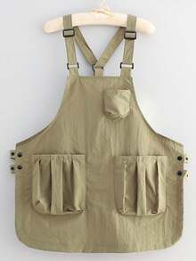 1pc Nylon Thick Breathable Utility Apron, Suitable For Barbers, Cafes, BBQ, Hotels And Catering Industry, Unisex, With Multiple Pockets, Suitable For Home Kitchen. Gift For Mother's Day, Eid Al-Adha, Eid Al-Fitr - Multicolor - View 12