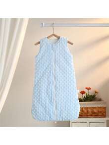 AIBOYING 0-6 Months Newborn Sleeping Bag, Quilted Velvet Sleeveless Swaddle Blanket With Anti-Kick Design - Multicolor - View 16
